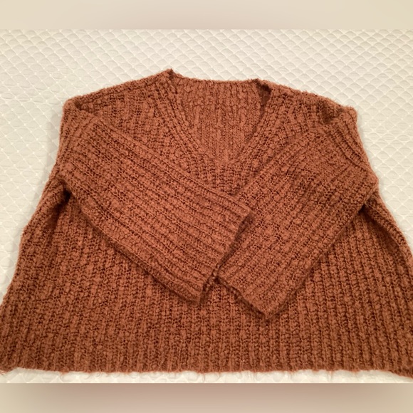 Chunky Knit Cropped Sweater M - Picture 4 of 12